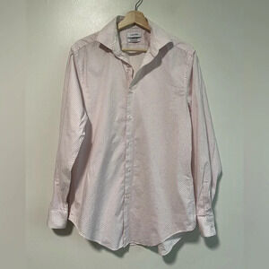 COPY - Calvin Klein Slim Fit Pink Printed Button-Down Shirt -  Medium